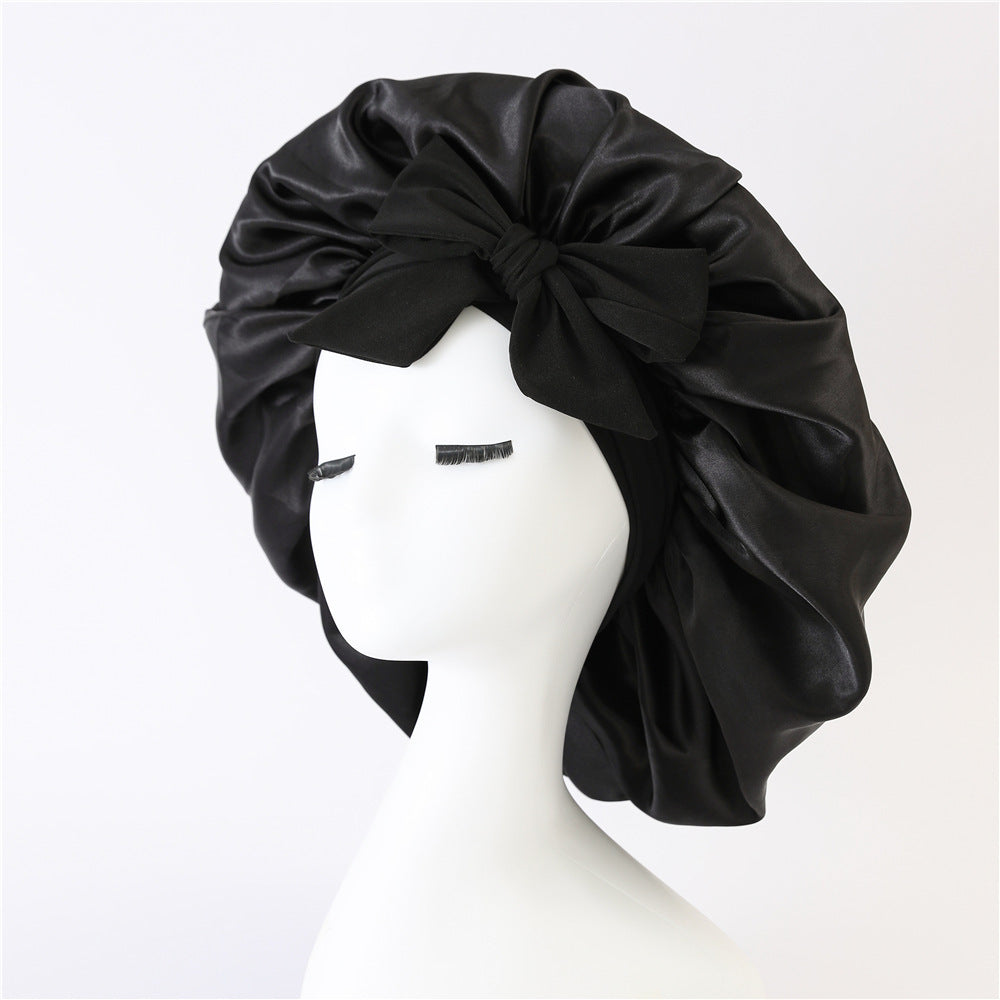 New Silk Bonnet For Sleeping | Women Satin Bonnet | For Any Type Hair With Tie Band