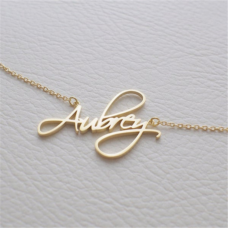 Custom Personalized Name Necklace – Stainless Steel / Gold / Silver