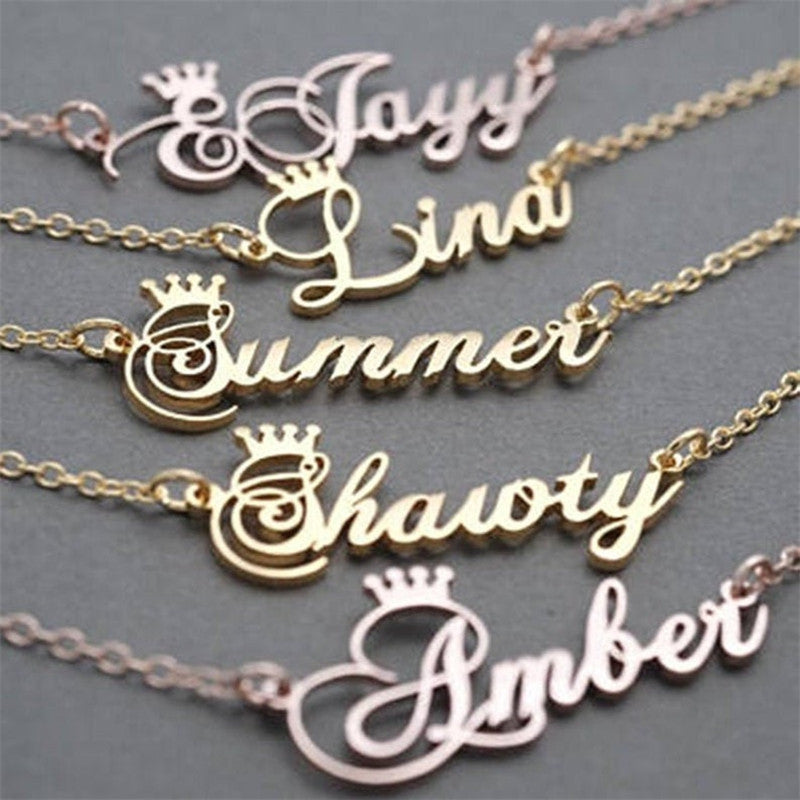 Custom Personalized Name Necklace – Stainless Steel / Gold / Silver