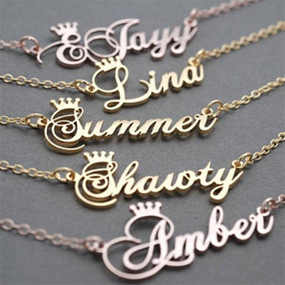 Custom Personalized Name Necklace – Stainless Steel / Gold / Silver