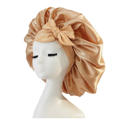 New Silk Bonnet For Sleeping | Women Satin Bonnet | For Any Type Hair With Tie Band