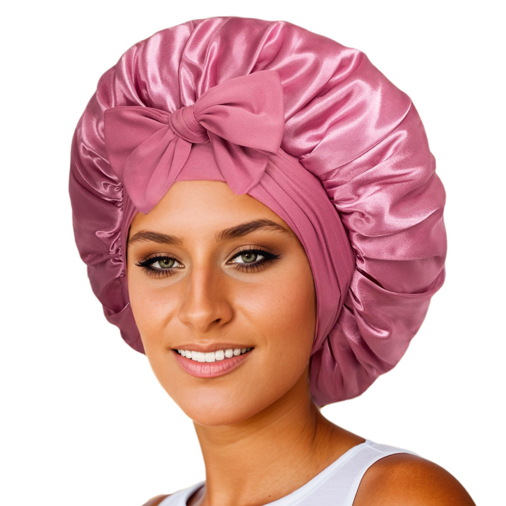 New Silk Bonnet For Sleeping | Women Satin Bonnet | For Any Type Hair With Tie Band