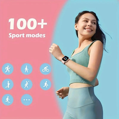 Square Smartwatch | BT | Call | Heart Rate | Sport Mode | Fitness Tracker | Waterproof | Men & Women | For IOS & Android