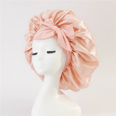 New Silk Bonnet For Sleeping | Women Satin Bonnet | For Any Type Hair With Tie Band