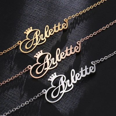 Custom Personalized Name Necklace – Stainless Steel / Gold / Silver