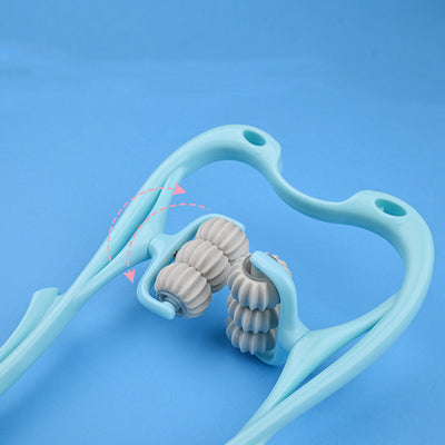 Multifunctional Six-Wheel Neck Massager Roller – Stress & Tension Relief