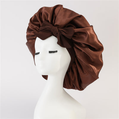 New Silk Bonnet For Sleeping | Women Satin Bonnet | For Any Type Hair With Tie Band