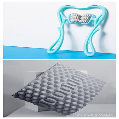 Multifunctional Six-Wheel Neck Massager Roller – Stress & Tension Relief