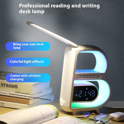 B-Shaped Bluetooth Speaker | Rhythm Lighting | Wireless Phone Charger