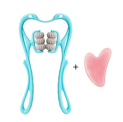 Multifunctional Six-Wheel Neck Massager Roller – Stress & Tension Relief