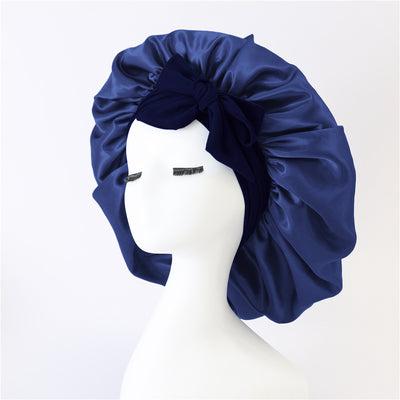 New Silk Bonnet For Sleeping | Women Satin Bonnet | For Any Type Hair With Tie Band