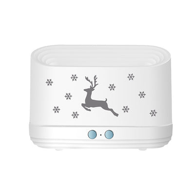 Elk Flame Humidifier & Aroma Diffuser – Silent Atmosphere Lamp for Home & Christmas Decor
