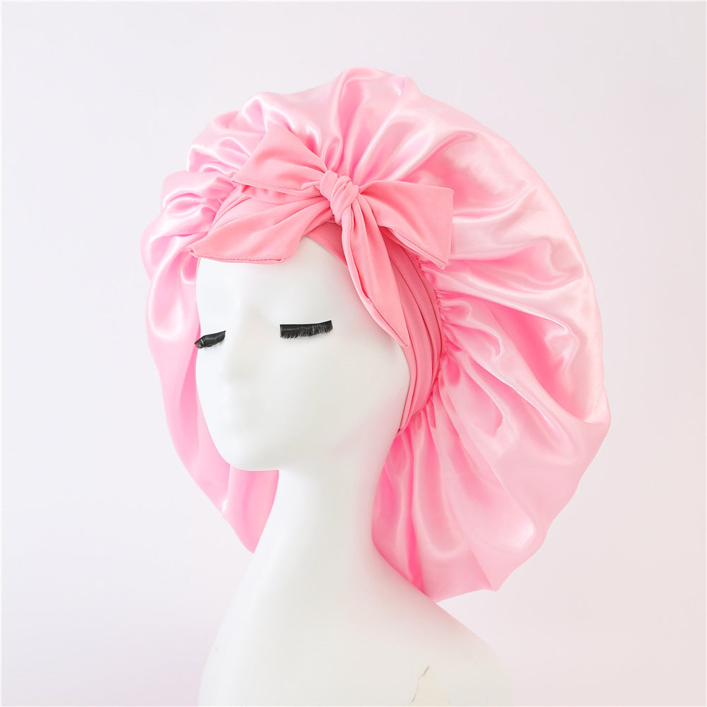 New Silk Bonnet For Sleeping | Women Satin Bonnet | For Any Type Hair With Tie Band