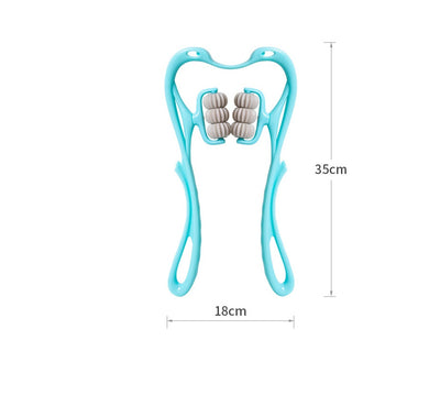 Multifunctional Six-Wheel Neck Massager Roller – Stress & Tension Relief