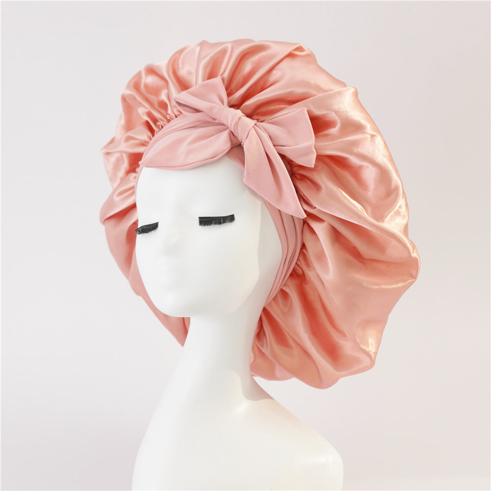 New Silk Bonnet For Sleeping | Women Satin Bonnet | For Any Type Hair With Tie Band