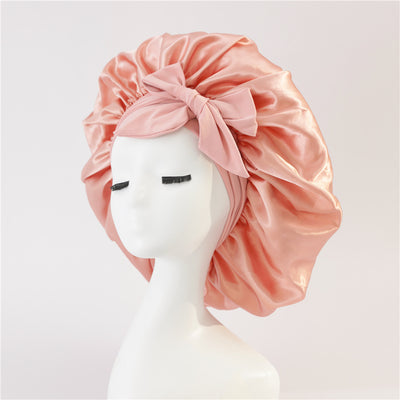 New Silk Bonnet For Sleeping | Women Satin Bonnet | For Any Type Hair With Tie Band