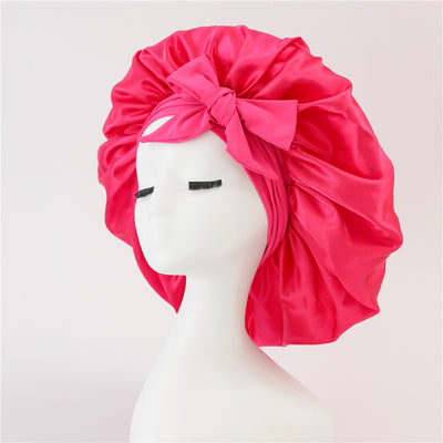New Silk Bonnet For Sleeping | Women Satin Bonnet | For Any Type Hair With Tie Band