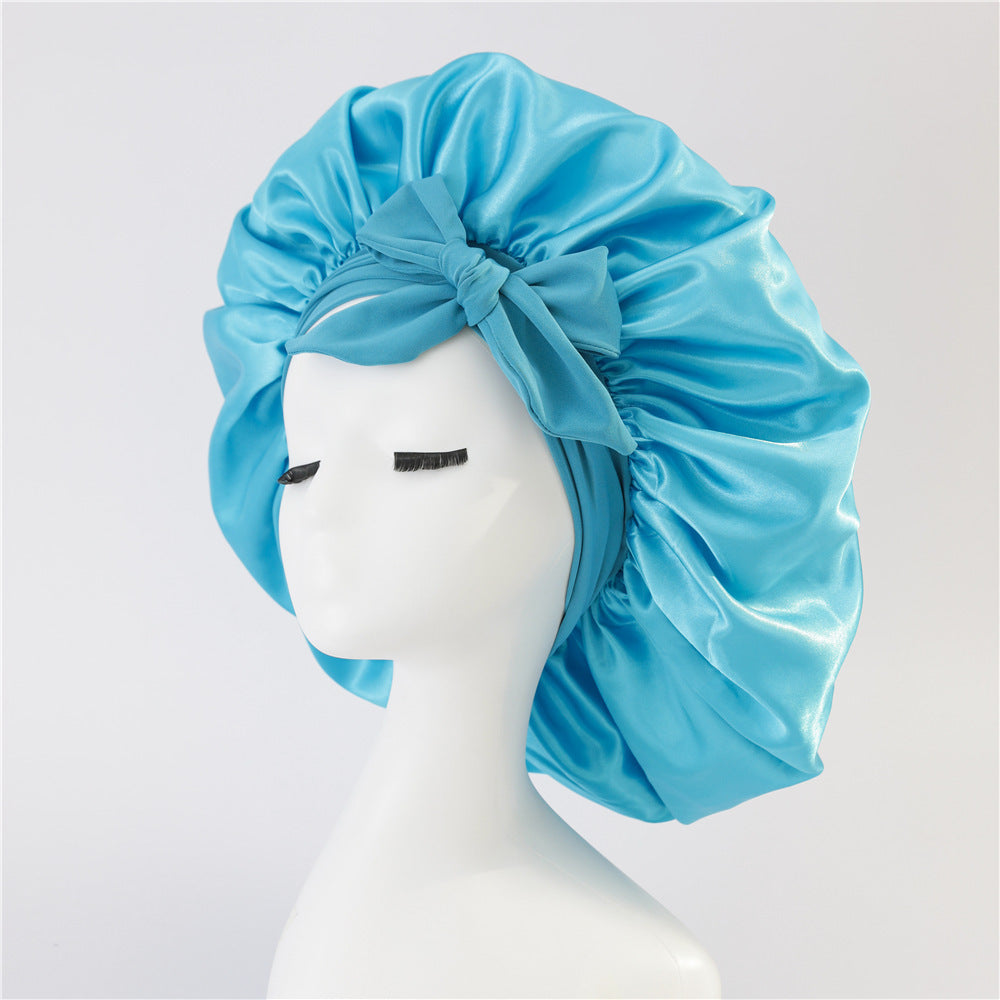 New Silk Bonnet For Sleeping | Women Satin Bonnet | For Any Type Hair With Tie Band
