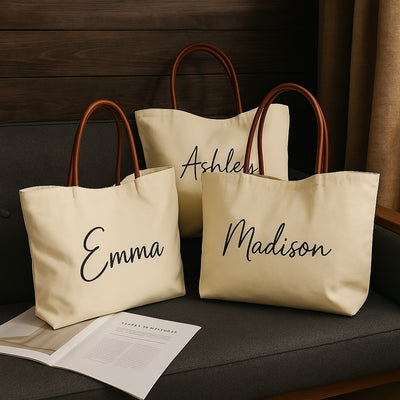 Customizable Canvas Tote Bag