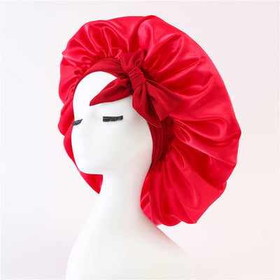New Silk Bonnet For Sleeping | Women Satin Bonnet | For Any Type Hair With Tie Band