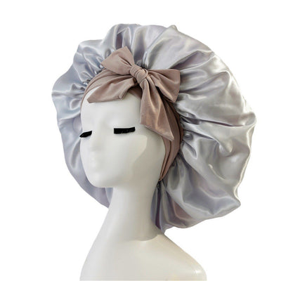 New Silk Bonnet For Sleeping | Women Satin Bonnet | For Any Type Hair With Tie Band