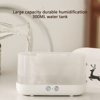 Elk Flame Humidifier & Aroma Diffuser – Silent Atmosphere Lamp for Home & Christmas Decor