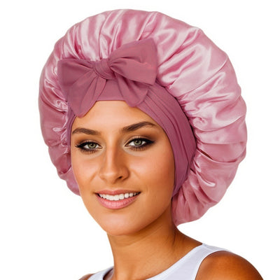 New Silk Bonnet For Sleeping | Women Satin Bonnet | For Any Type Hair With Tie Band